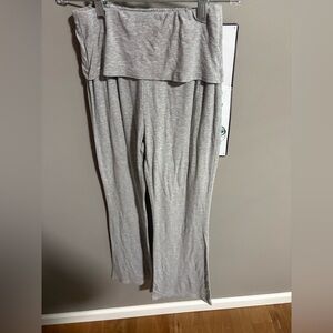 Gray High-Waisted Pants